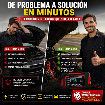 TurboPower® Cargador y Reparador Inteligente de Batería - 50% OFF SOLO HOY! 🔥