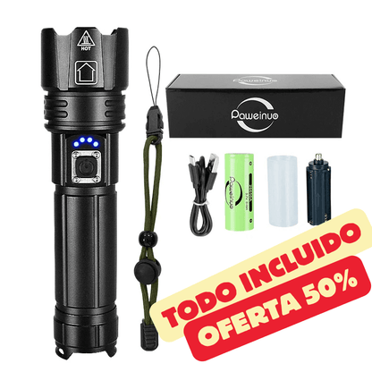 Kit Completo Linterna Táctica Laser - TitanLux™ - 50% de Descuento Solo Hoy!