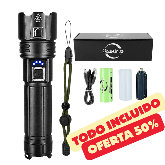 Kit Completo Linterna Táctica Laser - TitanLux™ - 50% de Descuento Solo Hoy!