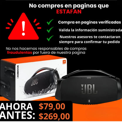 BOOMBOX 3 - 70% DE DESCUENTO PRÉ BLACK FRIDAY SOLO HOY! 🔥